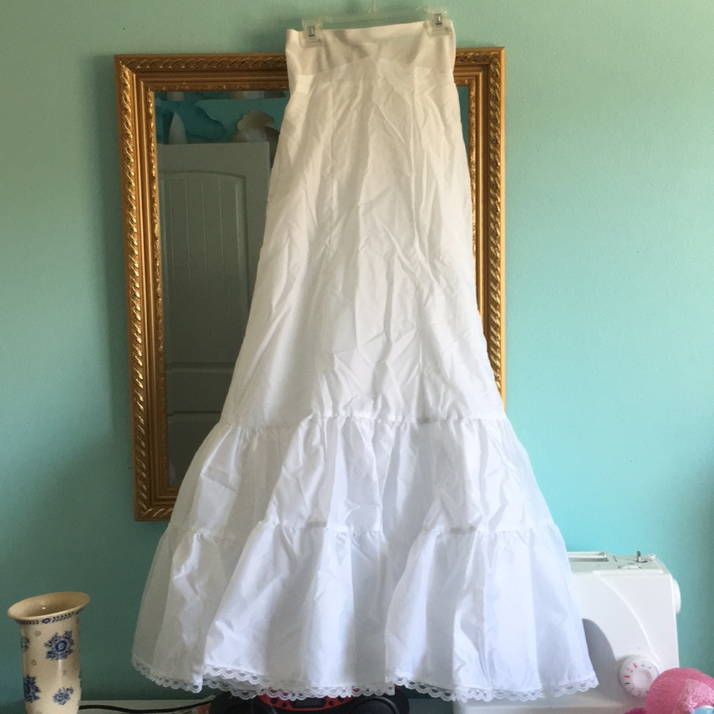 Tulle wedding dress slip/skirt